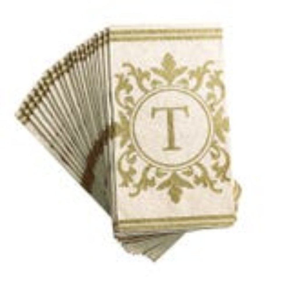 INITIAL Buffet Paper Napkins: Letter T - Picture 1 of 1